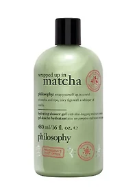 wrapped up in matcha hydrating shower gel, bubble bath, & shampoo