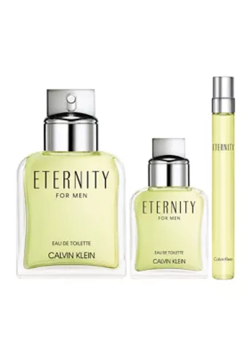 Eternity Eau de Toilette for Men Trio Gift Set