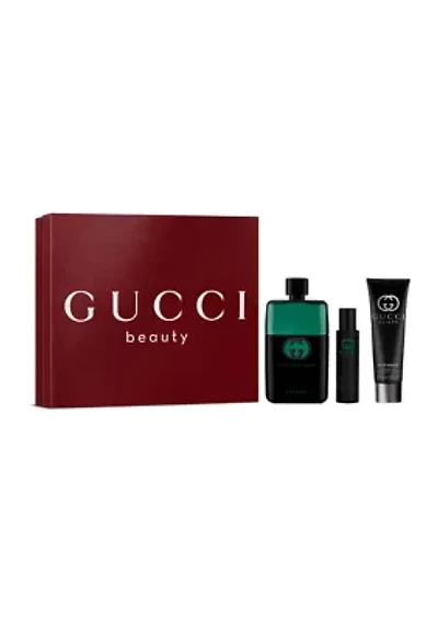 Guilty Pour Homme Essence Eau de Toilette for Men and Shower Gel Trio Gift Set