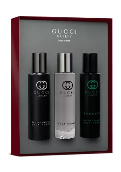 Guilty Pour Homme Eau de Toilette and Eau de Parfum for Men Trio Gift Set - $102 Value!