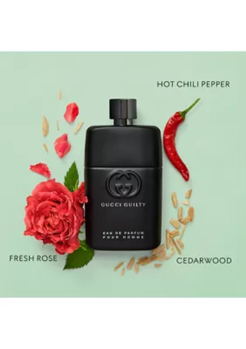 Guilty Pour Homme Eau de Toilette and Eau de Parfum for Men Trio Gift Set - $102 Value!