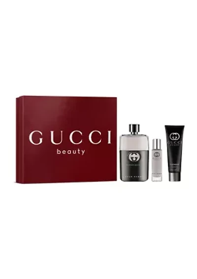 Guilty Pour Homme Eau de Toilette for Men and Shower Gel Trio Gift Set