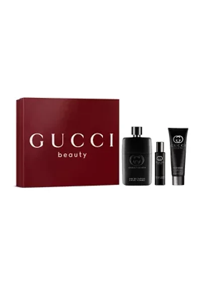 Guilty Pour Homme Eau de Parfum for Men and Shower Gel Trio Gift Set
