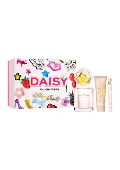 Daisy Eau So Fresh Eau de Toilette for Women & Body Lotion Trio Gift Set