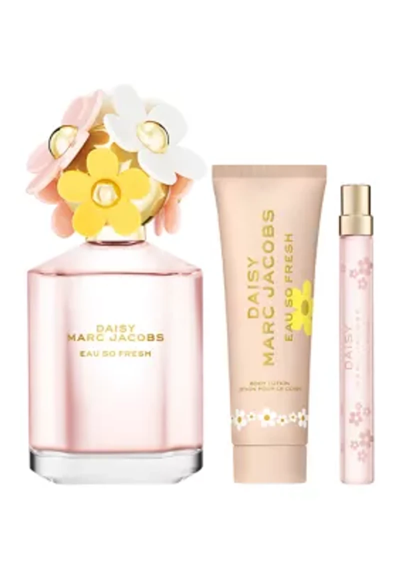 Daisy Eau So Fresh Eau de Toilette for Women & Body Lotion Trio Gift Set