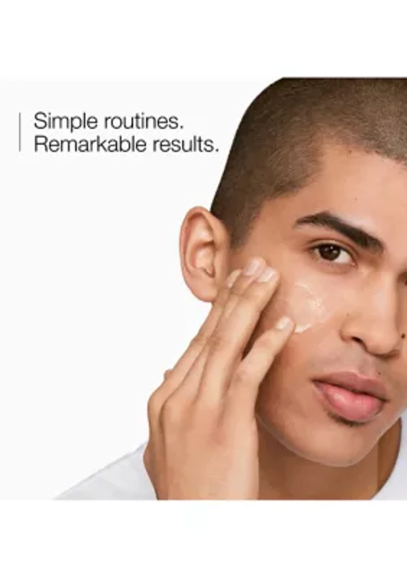 Daily Oil-Free Hydration Men's Skincare Set: Cleanse. Exfoliate. Hydrate - $53 Value!