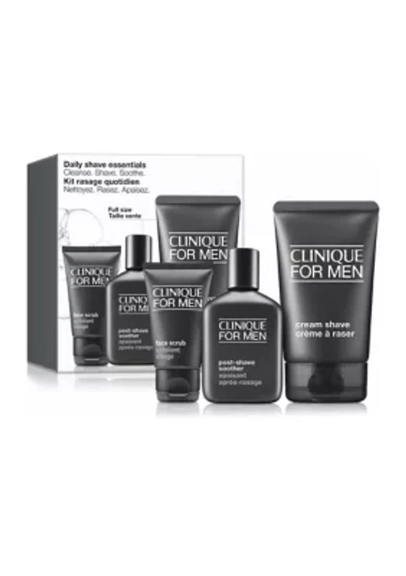 Daily Shave Essentials Men's Skincare Set: Cleanse. Shave. Soothe - $67 Value!