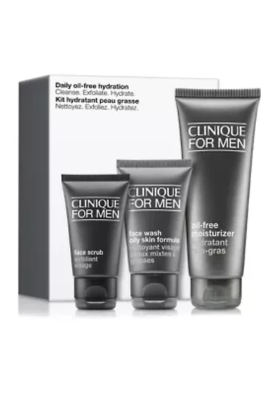 Daily Oil-Free Hydration Men's Skincare Set - $49 Value!