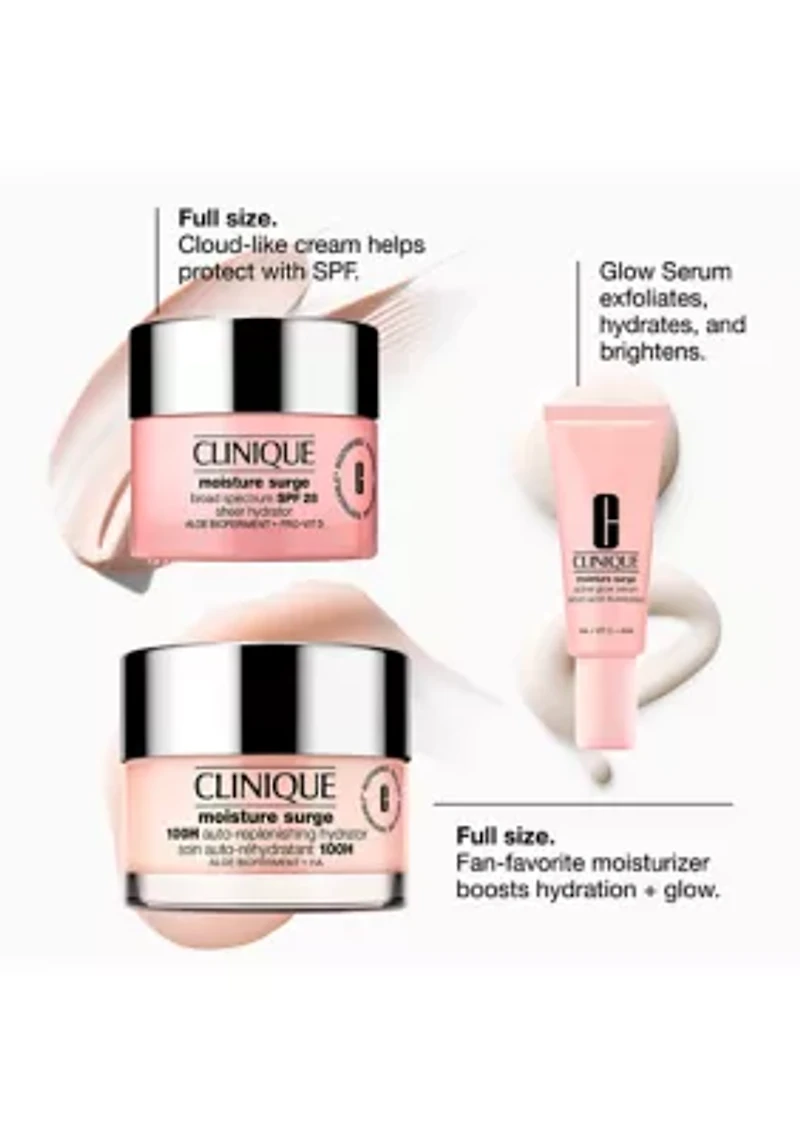 Glow from AM to PM Moisture Surge Skincare Gift Set - $91 Value!