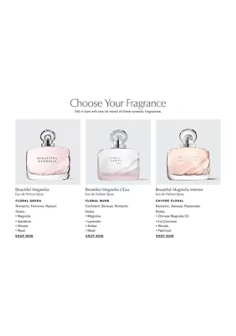 Beautiful Magnolia L'Eau Eau de Toilette Travel Spray