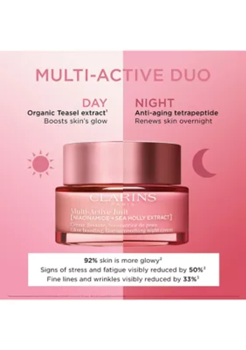 Multi-Active Night Moisturizer for Lines, Pores, Glow with Niacinamide 