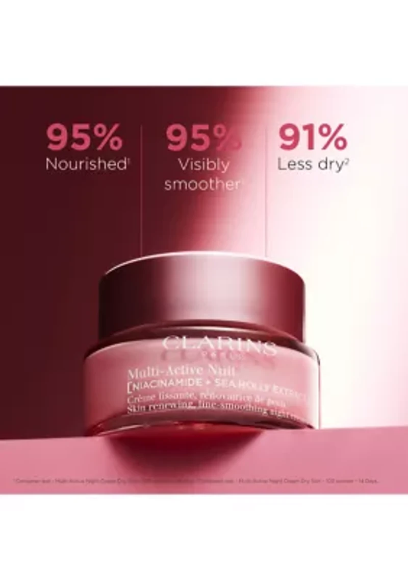 Multi-Active Night Moisturizer for Lines, Pores, Glow with Niacinamide, Dry Skin