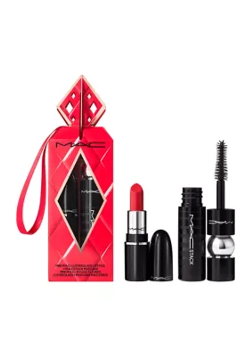 Mini Lipstick + Mascara Makeup Gift Set
