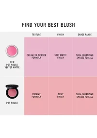 Pot Rouge Velvet Matte Cream Blush for Cheeks & Lips