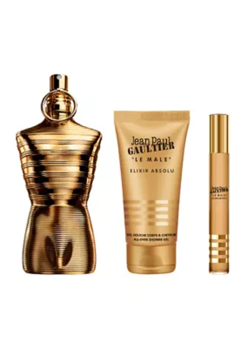 Le Male Elixir Absolu Limited Edition 3 Piece Gift Set - $253 Value!