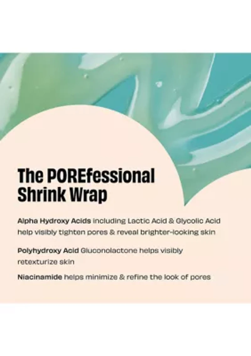 The POREfessional Shrink Wrap Overnight AHA+PHA Pore Treatment