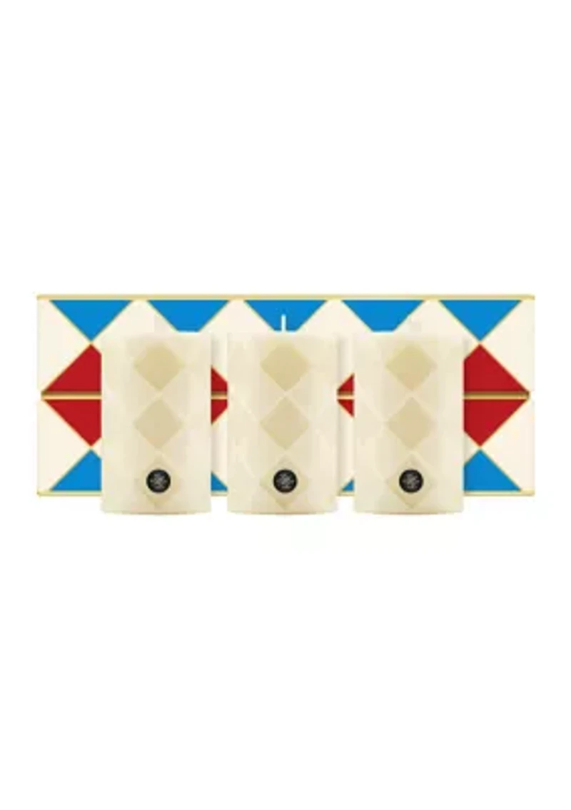 Ginger Biscuit Pillar Candle Collection Gift Set