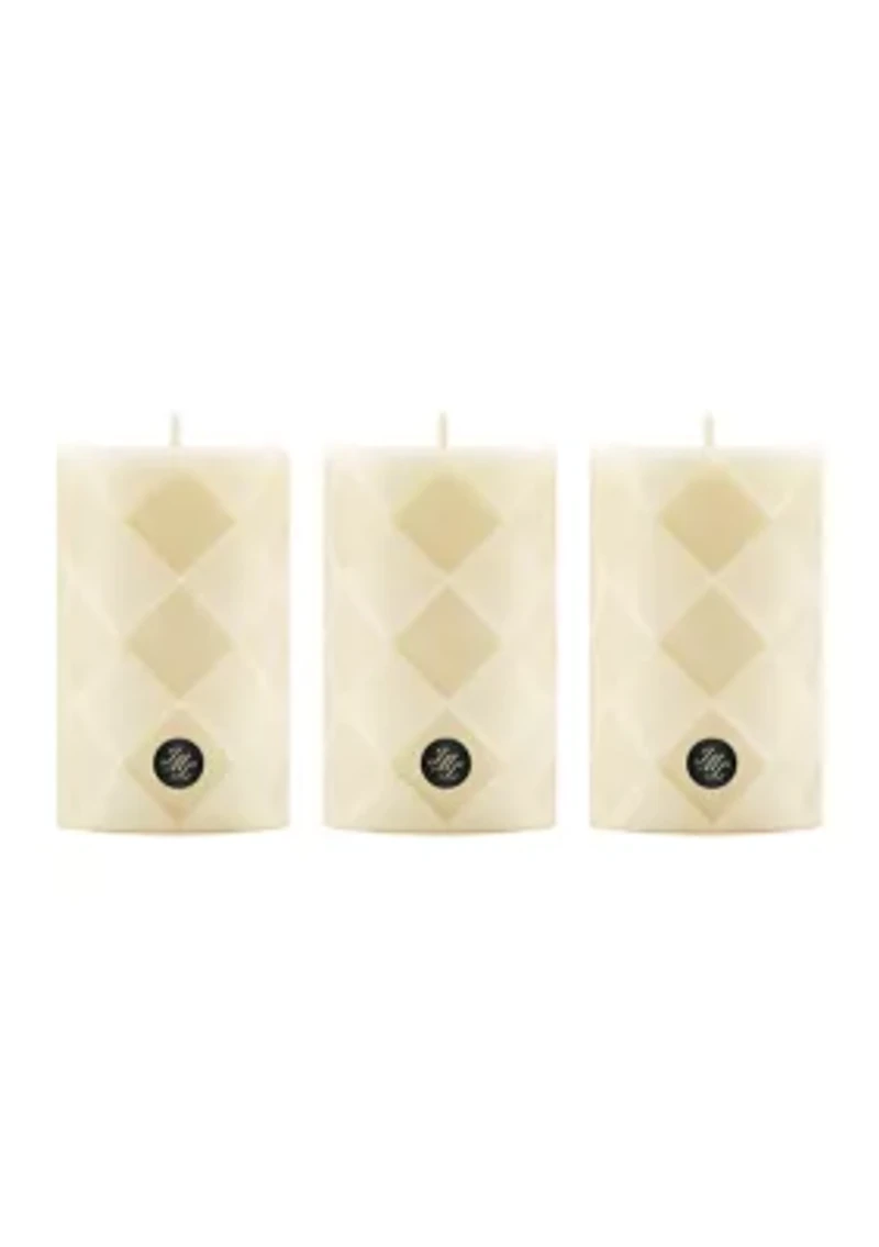 Ginger Biscuit Pillar Candle Collection Gift Set