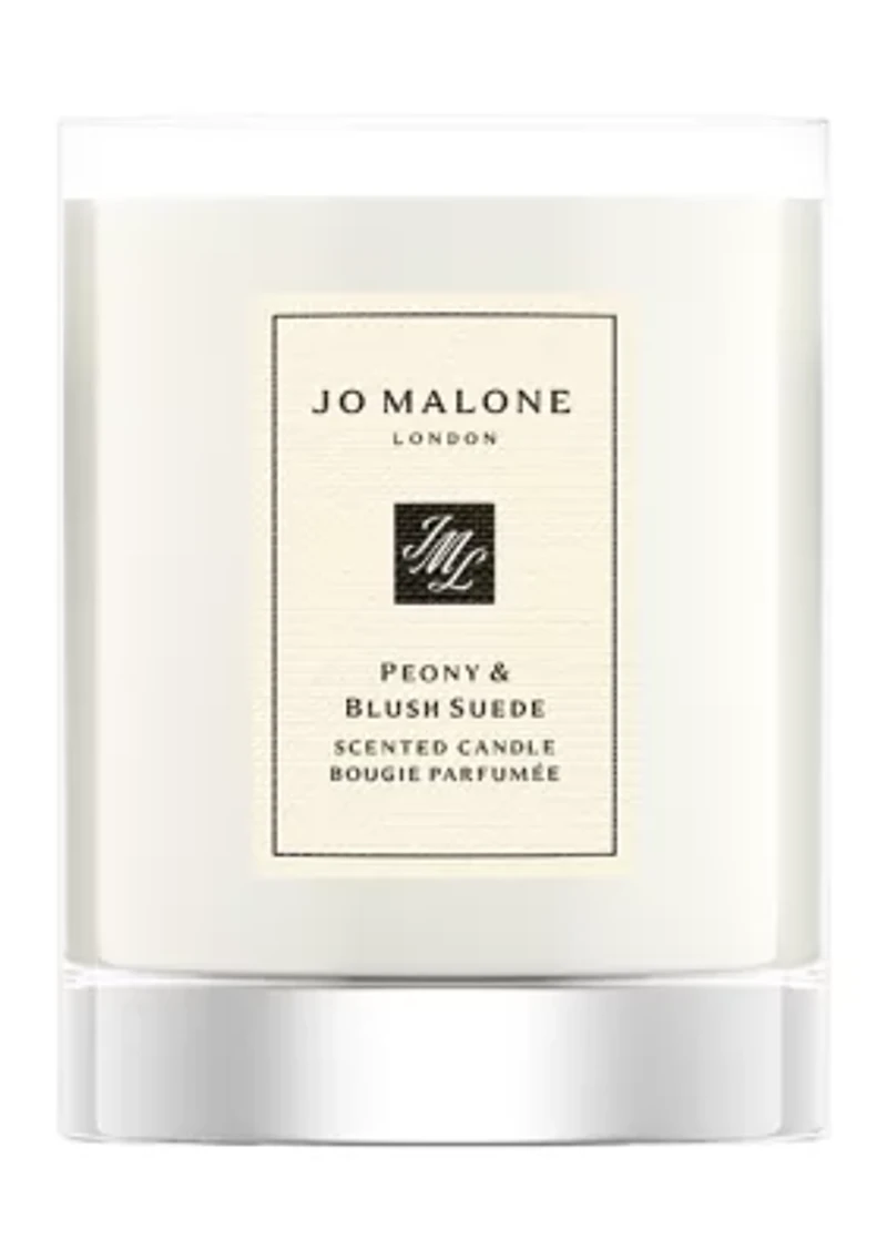 Peony & Blush Suede Travel Candle