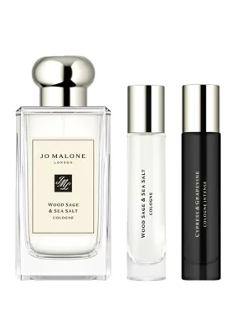 Wood Sage & Sea Salt + Cypress & Grapevine Cologne Trio Gift Set - $248 Value!