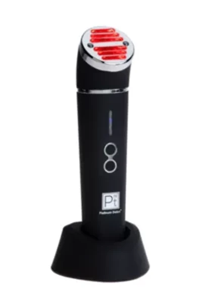 Platinum Silver Red Light Therapy Facial Device