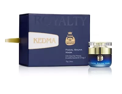 Royalty Facial Sauna Mask with Dead Sea Minerals, Dunaliella Seaweed, & Omega-3