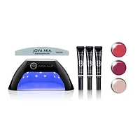 Chik Chak One-Step Gel Nail Polish Essentials Kit 5-Piece with LED Lamp and 3 Colors - CK-14, CK-24, CK-38