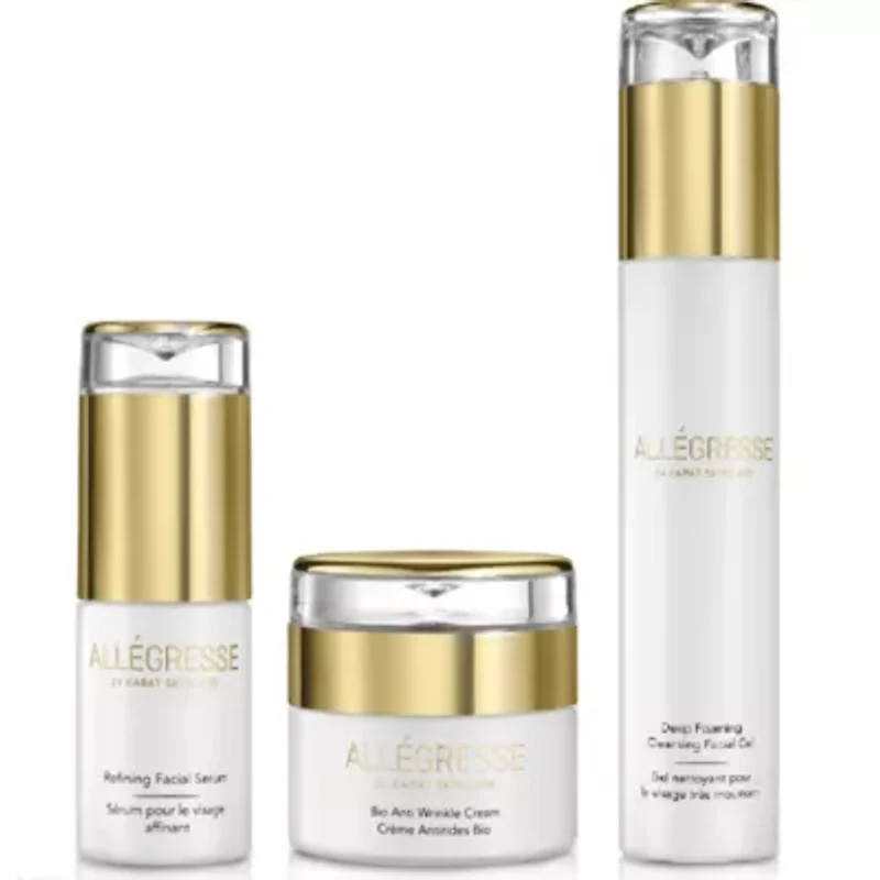 24K Facial serum + Facial Gel + Collagen Mask 3pc Set
