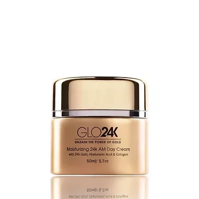 24K Moisturizing AM Day Cream With 24k Gold, Hyaluronic Acid & Collagen
