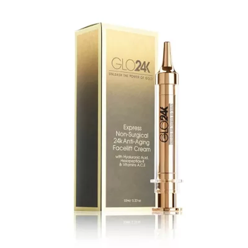 Express Non-Surgical Anti-Aging Facelift Cream With 24k Gold, Hyaluronic Acid, & Vitamins A, C, E