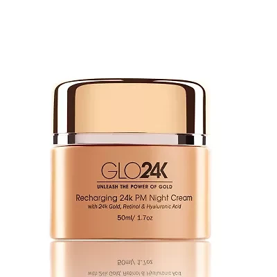 24K Recharging PM Night Cream With 24k Gold, Retinol & Hyaluronic Acid