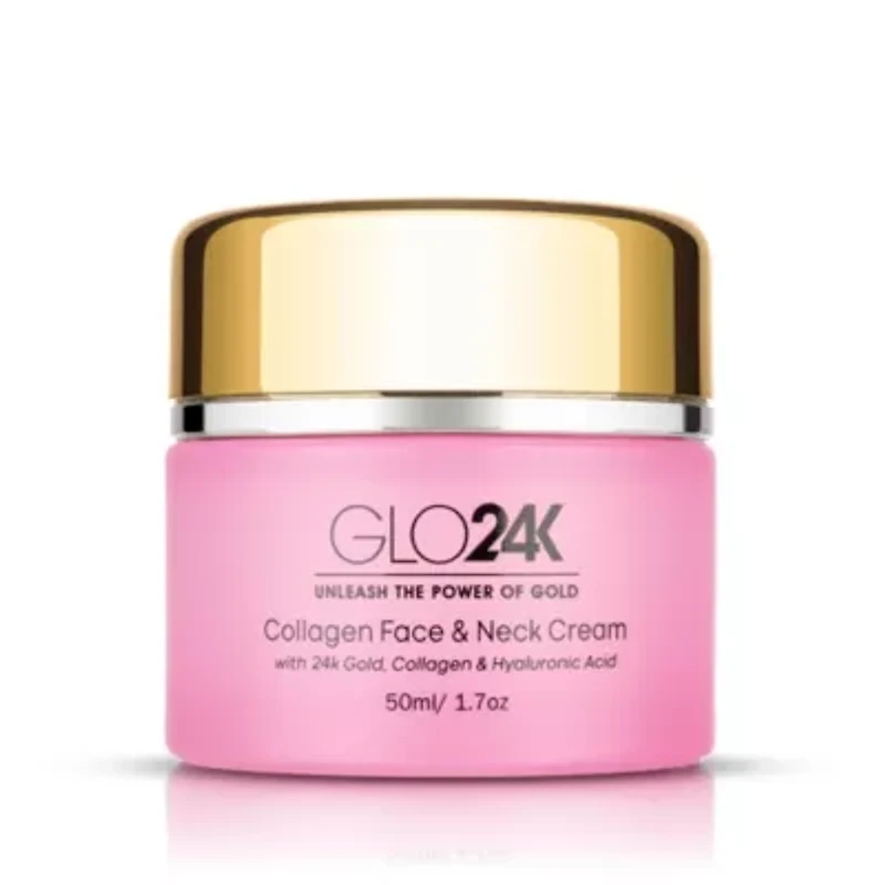 Collagen Face & Neck Cream With 24k Gold, Collagen & Hyaluronic Acid
