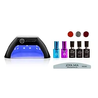 Gel Nail Polish Starter Kit 7-Piece with LED Lamp and 3 Colors - GL8, G82, G7