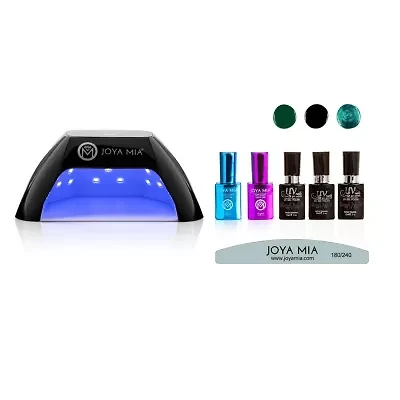 Gel Polish Starter 7-Piece Kit with LED Lamp and 3 Colors - G71, GL17, G72