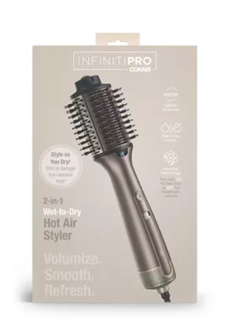 InfinitiPRO 2-in-1 Wet-to-Dry Hot Air Styler