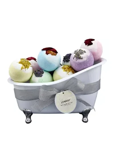 Lovery Bath Bombs Gift Set - 10 XL Bath Fizzies with Shea & Coco Butter
