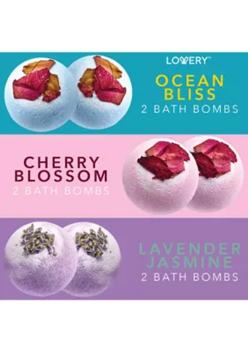 Lovery Bath Bombs Gift Set - 10 XL Bath Fizzies with Shea & Coco Butter