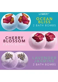 Lovery Bath Bombs Gift Set - 10 XL Bath Fizzies with Shea & Coco Butter