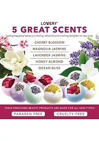 Lovery Bath Bombs Gift Set - 10 XL Bath Fizzies with Shea & Coco Butter