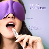 Lavender & Lilac Spa Gift Basket with Sleep Mask - Bath and Body Self Care Package for Men and Women