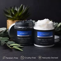 Lovery Dead Sea Bath and Body Gift Set - Luxury Bath Essentials with SheaButter - Home Spa Kit
