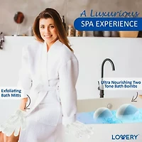 Lovery Bath Set - Ocean Breeze Scent - Home Spa Gift Basket  -10pc set