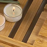 Lovery Premium Bamboo Bathtub Caddy Gift Set - Expandable Tray