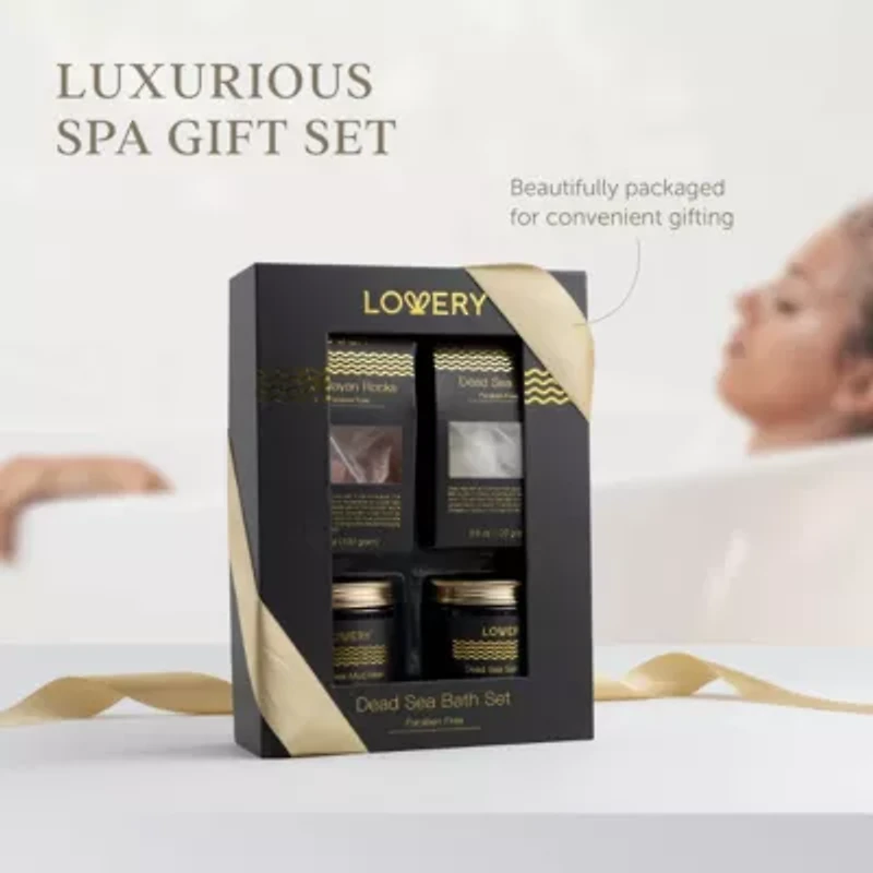 Lovery Dead Sea Minerals Spa Gift Box For Women & Men - Self Care Kit