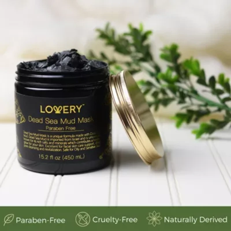 Lovery Dead Sea Mud Mask with Lavender Extract, Shea Butter, Jojoba Oil & Vitamin E