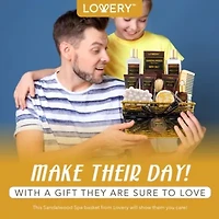 Mens Gift Set - 14 Pc Sandalwood Bath Gift Set - Personal Self Care Kit