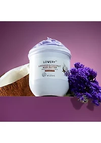 Lavender and Coconut Body Butter - 6oz Ultra-Hydrating Shea Butter Body Cream Enriched with Jojoba Oil and Vitamin E