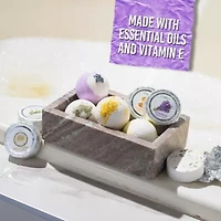 Essential Oil Shower Steamer and Bath Bomb Set - 11 Pieces