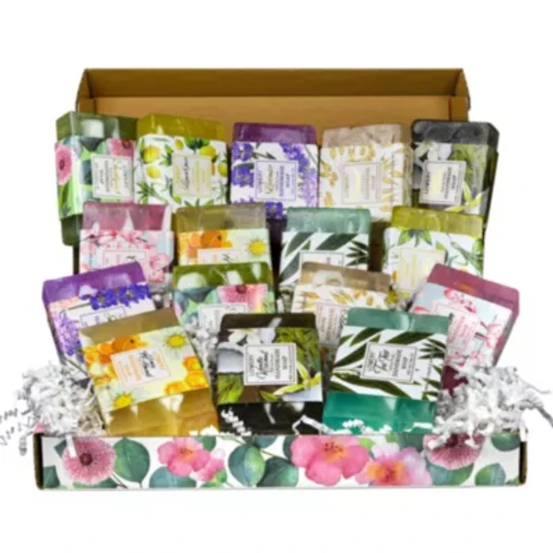 Handmade Soap Set - 8 Piece Variety Pack Luxury Bath Soap Gift Box