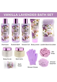 Vanilla Lavender Bath and Body Gift Basket